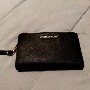 Black Michael Kors wrist wallet
